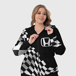 Женский 3D-костюм Honda racing flag, цвет: 3D-черный — фото 2