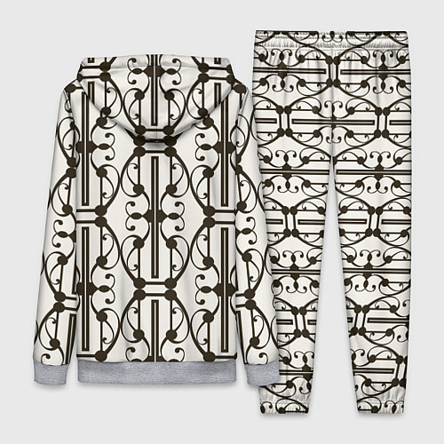 Женский костюм Ветвистый паттерн / 3D-Меланж – фото 2