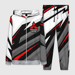 Женский 3D-костюм Mitsubishi motors - красная линия, цвет: 3D-меланж