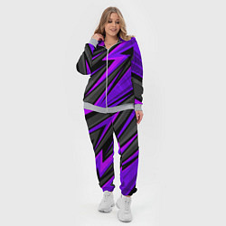 Женский 3D-костюм Спорт униформа - пурпурный, цвет: 3D-меланж — фото 2