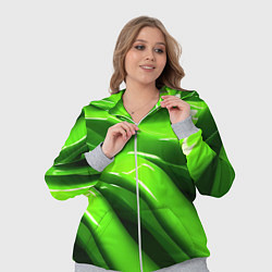 Женский 3D-костюм Текстура зеленая слизь, цвет: 3D-меланж — фото 2
