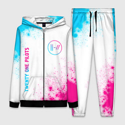 Женский костюм Twenty One Pilots neon gradient style: надпись, си