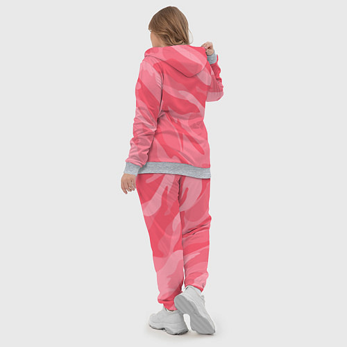 Женский костюм Pink military / 3D-Меланж – фото 5