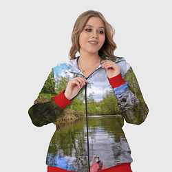 Женский 3D-костюм Красная байдарка, цвет: 3D-красный — фото 2