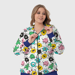 Женский 3D-костюм Весёлые монстры, цвет: 3D-синий — фото 2