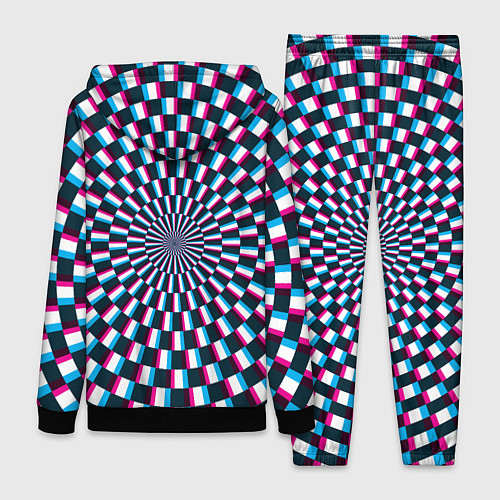 Женский костюм Оптическая иллюзия глитч / 3D-Черный – фото 2