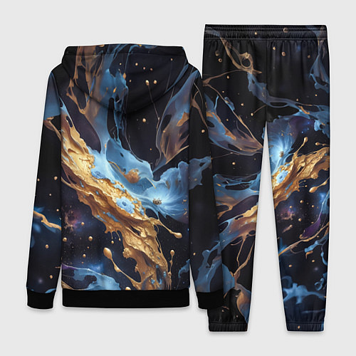 Женский костюм Бабочка краски узор / 3D-Черный – фото 2