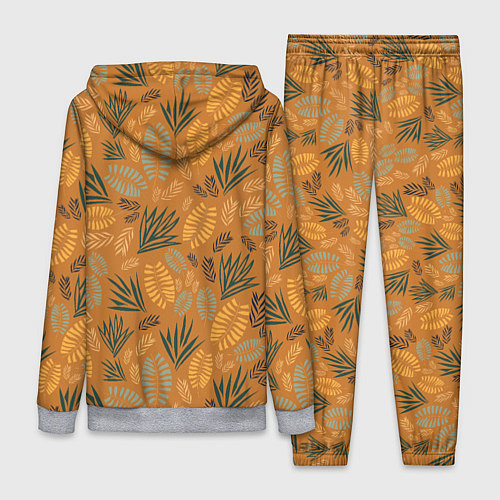 Женский костюм Мексиканские оранжевые папаротники / 3D-Меланж – фото 2