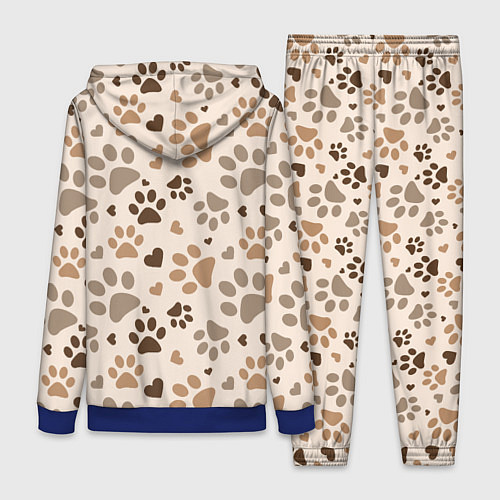 Женский костюм Следы питомцев / 3D-Синий – фото 2