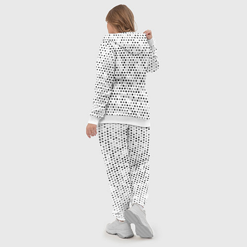 Женский костюм Die Antwoord glitch на светлом фоне: по-вертикали / 3D-Белый – фото 5