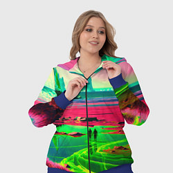 Женский 3D-костюм Кислотный мир, цвет: 3D-синий — фото 2