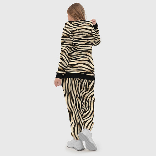 Женский костюм Шкура зебры и белого тигра / 3D-Черный – фото 5