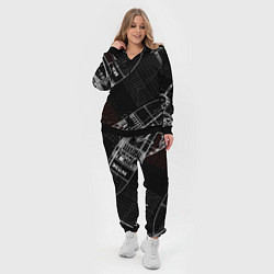 Женский 3D-костюм Чертеж ракеты, цвет: 3D-черный — фото 2