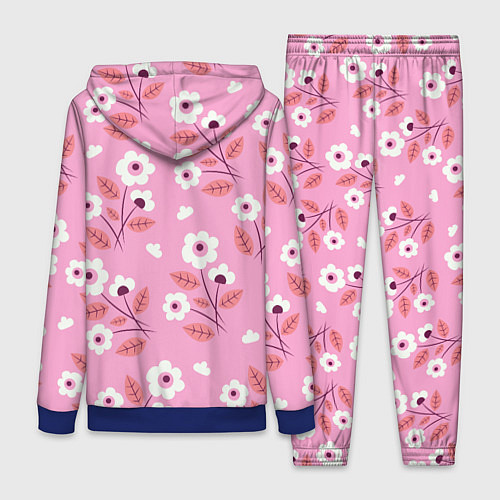 Женский костюм Flowers on pink / 3D-Синий – фото 2