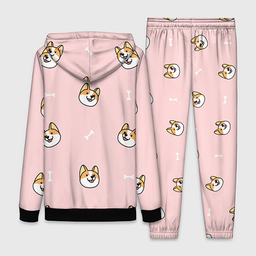 Женский костюм Pink corgi / 3D-Черный – фото 2