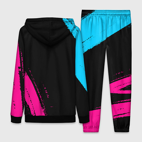 Женский костюм DanMachi - neon gradient: надпись, символ / 3D-Черный – фото 2