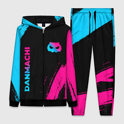 Женский 3D-костюм DanMachi - neon gradient: надпись, символ, цвет: 3D-черный