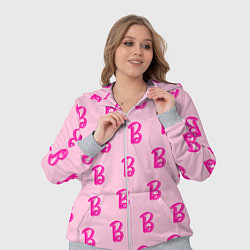 Женский 3D-костюм Барби паттерн буква B, цвет: 3D-меланж — фото 2