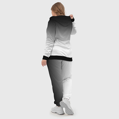 Женский костюм Black and white gradient / 3D-Черный – фото 5