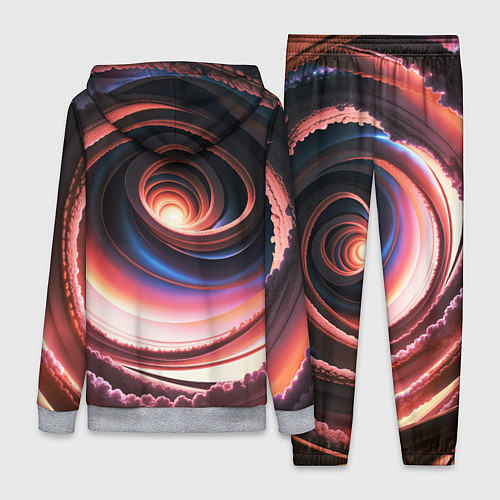 Женский костюм Вихрь из звезд и облаков / 3D-Меланж – фото 2