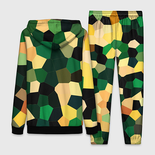 Женский костюм Мозаика зелёный / 3D-Черный – фото 2