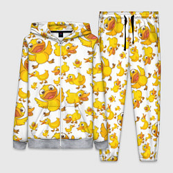 Женский 3D-костюм Yellow ducklings, цвет: 3D-меланж