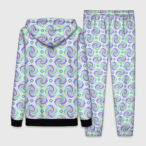 Женский костюм Цветные круги / 3D-Черный – фото 2