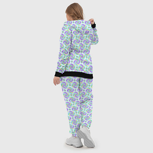 Женский костюм Цветные круги / 3D-Черный – фото 5