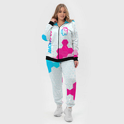 Женский 3D-костюм Among Us neon gradient style: надпись, символ, цвет: 3D-черный — фото 2