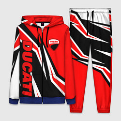 Женский костюм Ducati- red stripes