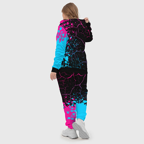 Женский костюм Coldplay - neon gradient: по-вертикали / 3D-Черный – фото 5