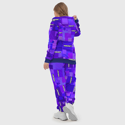 Женский костюм Minecraft pattern logo / 3D-Синий – фото 5