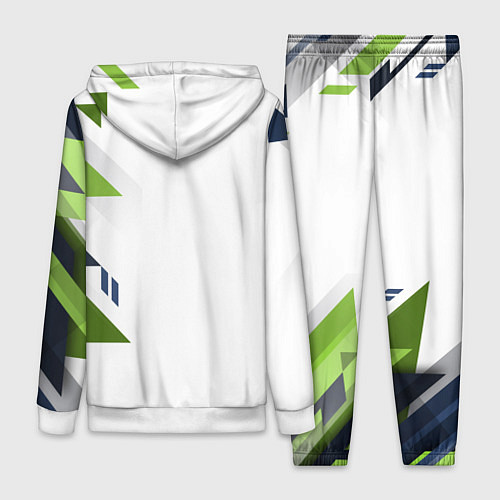 Женский костюм Геометрическая абстракция вектор / 3D-Белый – фото 2