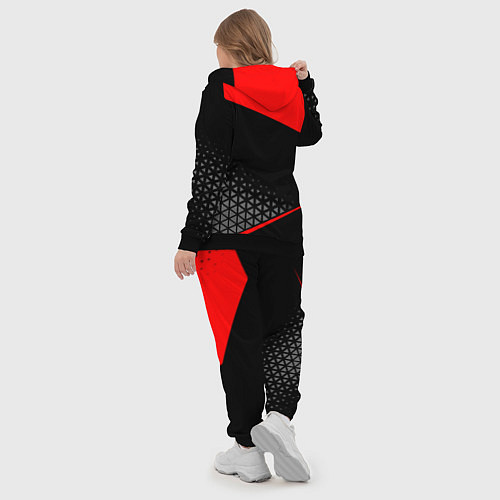 Женский костюм Lexus - red sportwear / 3D-Черный – фото 5