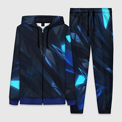 Женский 3D-костюм Синяя безгранность, цвет: 3D-синий