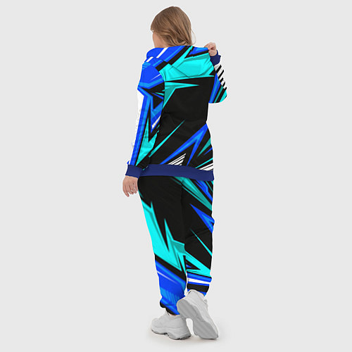 Женский костюм Фольцваген - sport uniform / 3D-Синий – фото 5