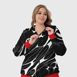 Женский 3D-костюм Volkswagen - острые линии, цвет: 3D-красный — фото 2