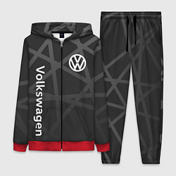 Женский 3D-костюм Volkswagen - classic black, цвет: 3D-красный