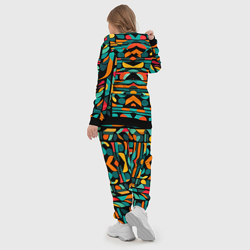 Женский костюм Абстрактный красочный паттерн - мода / 3D-Черный – фото 5