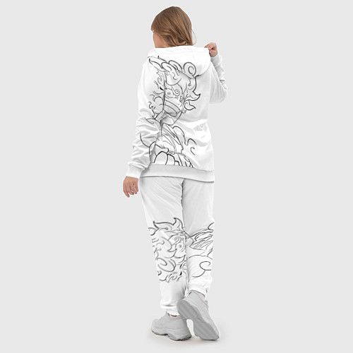 Женский костюм Ван пис - Луффи гир 5 / 3D-Белый – фото 5