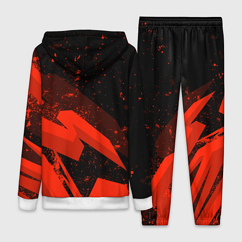 Женский костюм Кавасаки - красные брызги / 3D-Белый – фото 2