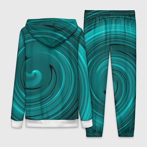 Женский костюм Малахитовый вихрь / 3D-Белый – фото 2