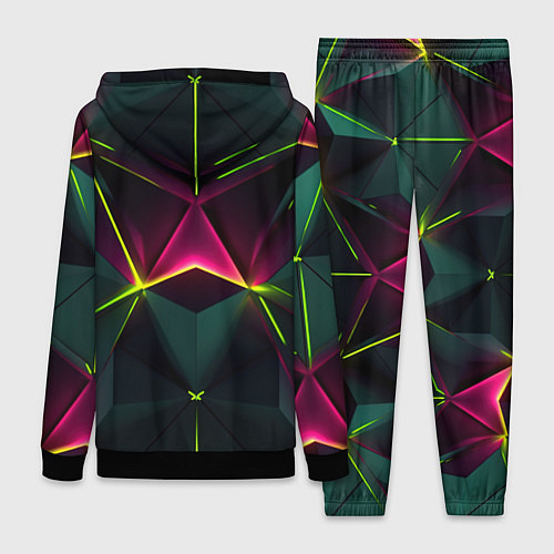 Женский костюм Треугольные светящиеся элементы / 3D-Черный – фото 2