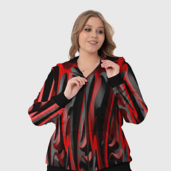 Женский 3D-костюм Пластик красно-черный, цвет: 3D-черный — фото 2