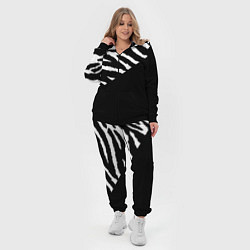 Женский 3D-костюм Полосы зебры с черным, цвет: 3D-черный — фото 2