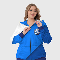 Женский 3D-костюм Volkswagen - голубые линии, цвет: 3D-синий — фото 2