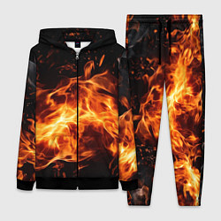 Женский костюм Огненная текстура