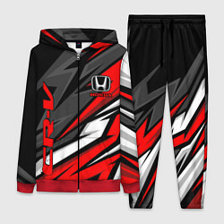 Женский 3D-костюм Honda - CR-V - геометрия, цвет: 3D-красный