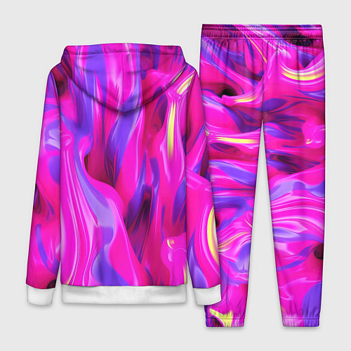 Женский костюм Pink blue texture / 3D-Белый – фото 2