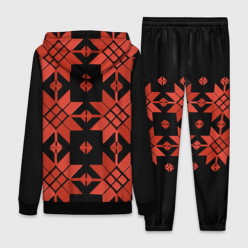 Женский костюм Удмуртский - вертикаль black / 3D-Черный – фото 2